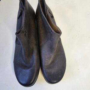 Women Dansko Fifi Ankle Boot Grey Burnished Nubuck Sz EU39 US 8.5-9 Comfort S103